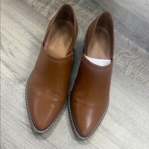 Madewell Brown Leather Ankle Boots